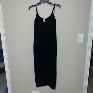 Elegant Black Women's Dress NWOT Black tank top like maxi dress H&M Small